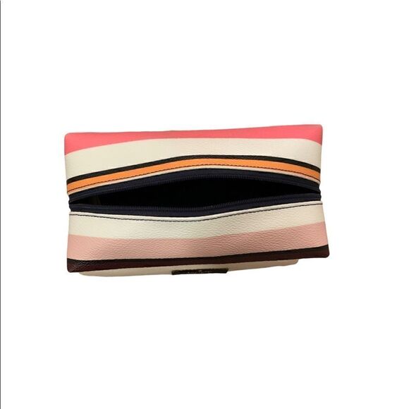 Kate Spade Shore St. Berber Stripe Cosmetic Bag NWOT - Picture 4 of 5